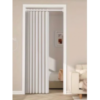 Magnetic Folding Accordion Door Curtain Wardrobe Curtain Room Divider